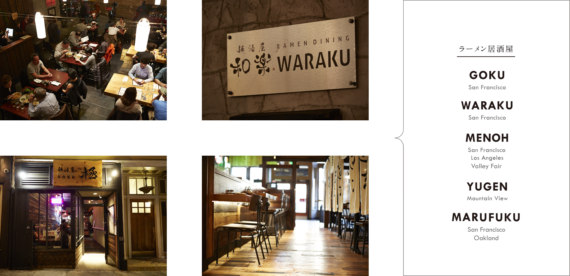 ラーメン居酒屋　GOKU WARAKU MENOH YUGEN MARUFUKU